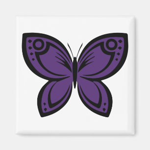 Imã Borboletas - Roxo