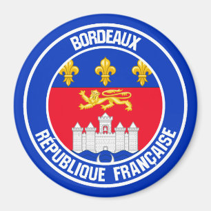 Imã Bordeaux Round Emblem