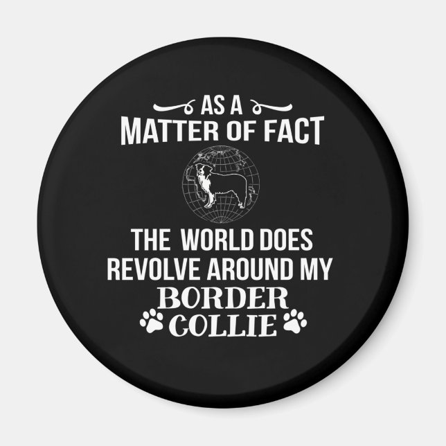 Imã Border Collie Dog Breed Love (Frente)