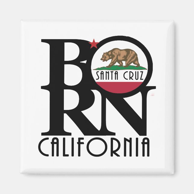 Imã BORN Santa Cruz California (Frente)