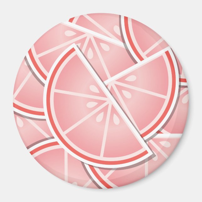 Imã Borras de toranja cor-de-rosa-fungo (Frente)