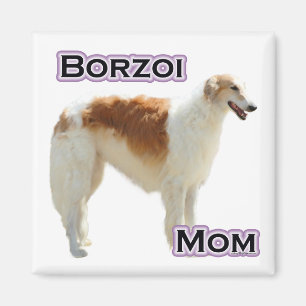 Imã Borzoi Mãe 4 - Magnet