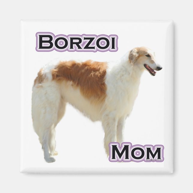 Imã Borzoi Mãe 4 - Magnet (Frente)