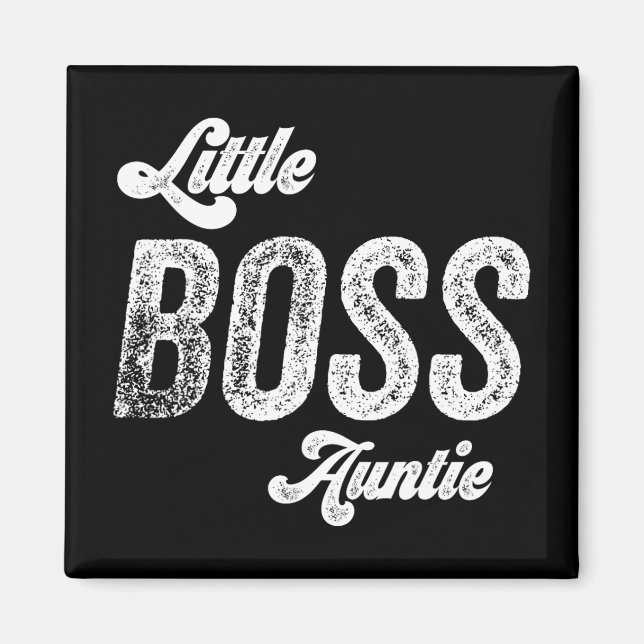 Imã Boss Auntie Baby Dia de as mães (Frente)
