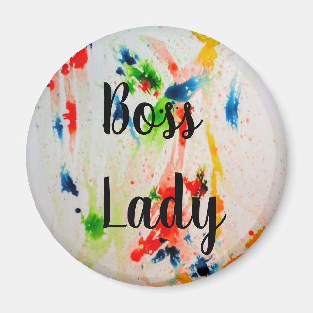 Imã Boss Lady geladeira (Frente)
