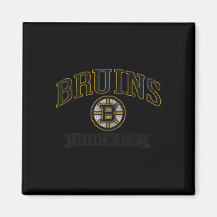 Imã Boston Bruins Hóquei Vintage Cinza Licenciado Ofic