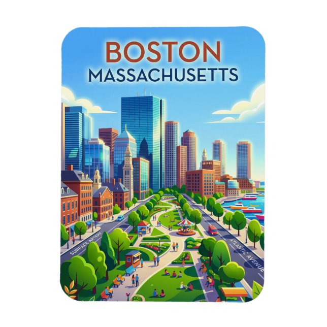 Ímã Boston EUA (Vertical)