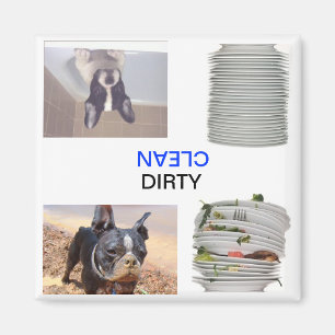 Imã Boston ímã sujo/limpo de Terrier de Dishewasher