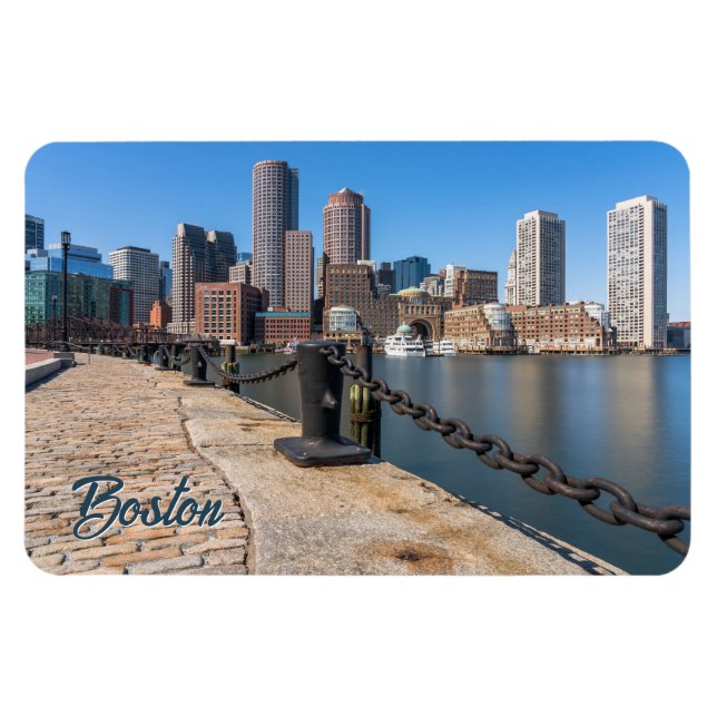 Ímã Boston Massachusetts (Horizontal)