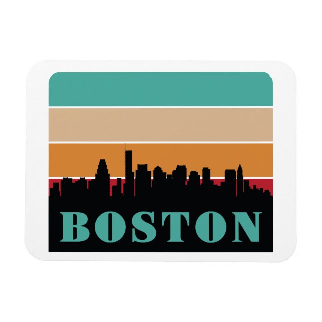 Ímã Boston Massachusetts (Horizontal)