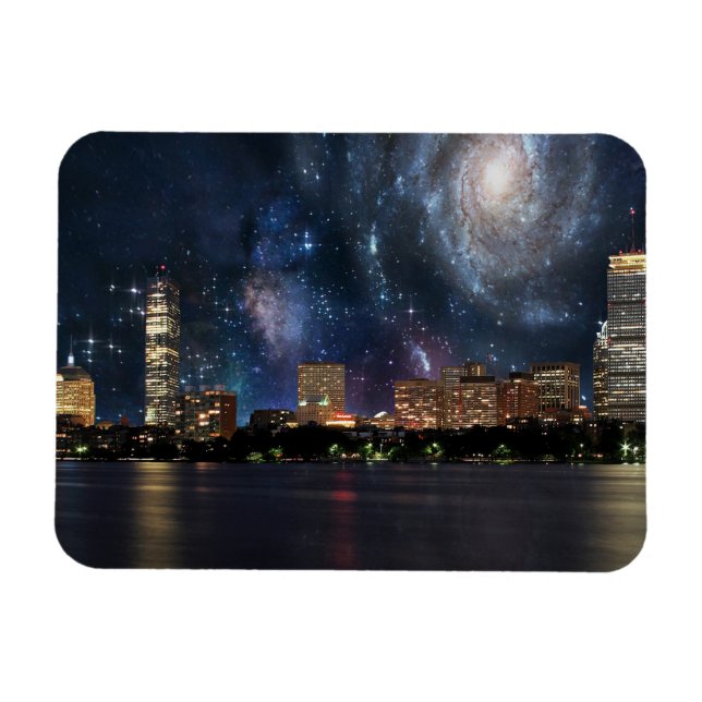 Ímã Boston Skyline (Horizontal)
