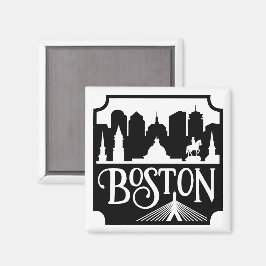 Imã Boston Skyline