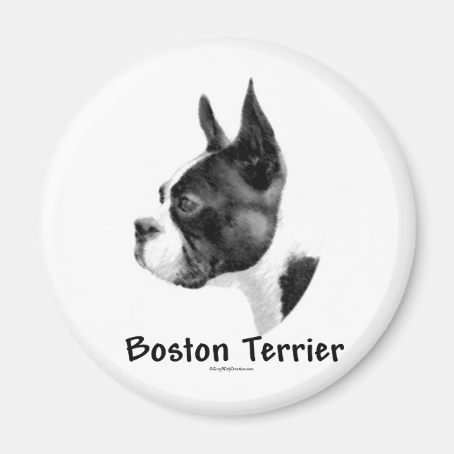 Imã Boston Terrier Charcar 2 - Magnet (Frente)