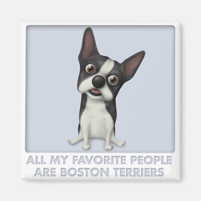Imã Boston Terrier Favorita (Frente)
