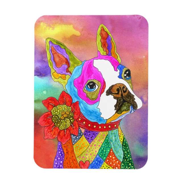 Ímã Boston Terrier Magnet 3"x4" (Vertical)
