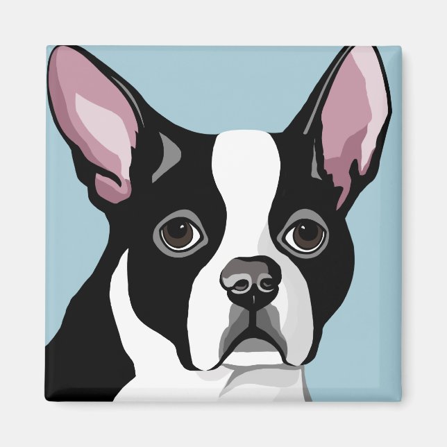 Imã Boston Terrier Magnets (Frente)