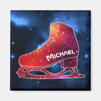 Imã Bota Espacial Personalizada para Patinação no Gelo
