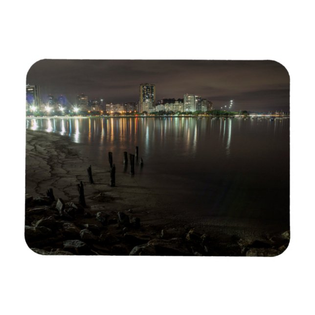 Ímã Botafogo Bay Night (Horizontal)