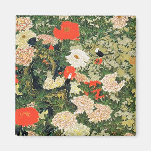 Imã Botan Shoukinzu - Padrão Colorido das Flores Flora