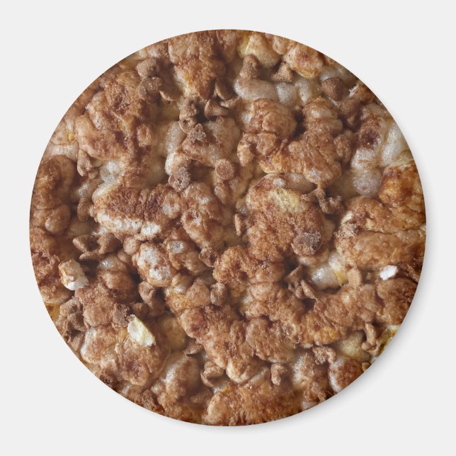 Imã botão de bolo de arroz com chip chocolate (Frente)