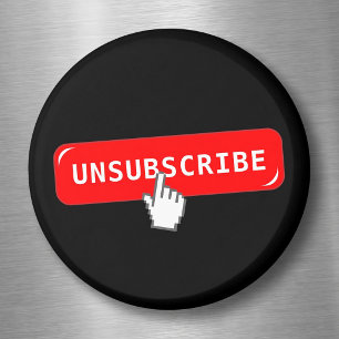 Imã Botão de Cancelar Assinatura Personalizável - Intr