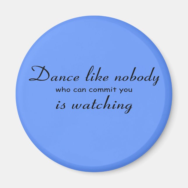 Imã Botão de dança (Frente)