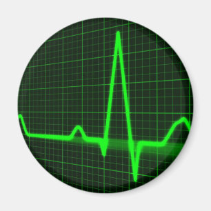 Imã Botão de Design de Pulso Médico Coração Batendo