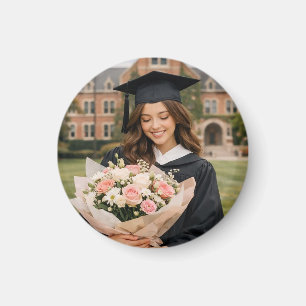 Imã Botão de Foto de Formatura Personalizado