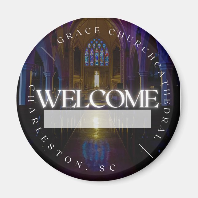 Imã Botão de Fundo Magnético dos Embaixadores GCC (Frente)