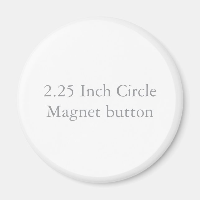 Imã Botão de Ímã de Círculo de 5,72 cm (Frente)