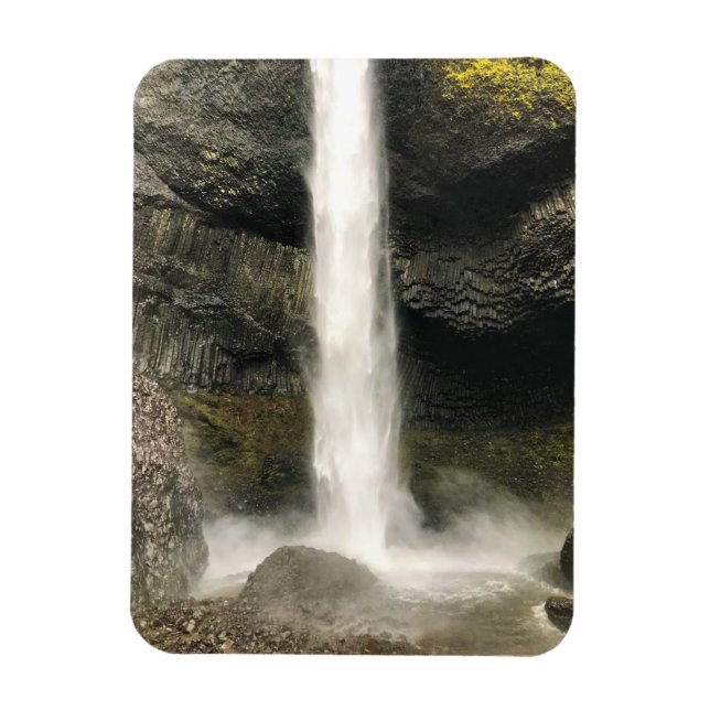 Ímã Botão de Latourell Falls, Oregon (Vertical)