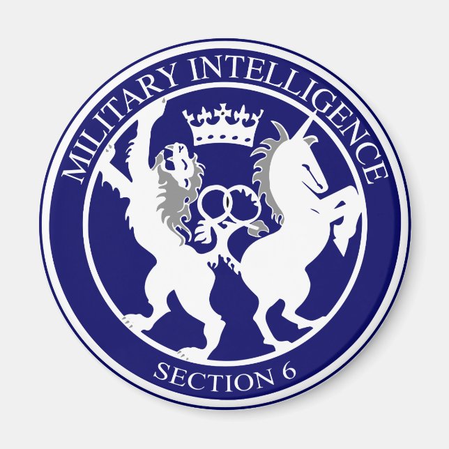 Imã Botão de logotipo MI6 (Frente)