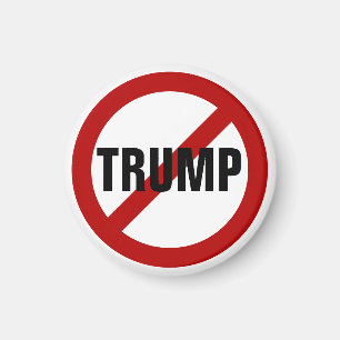 Imã Botão de Reverso de Pin Parar Donald Trump Anti-Tr