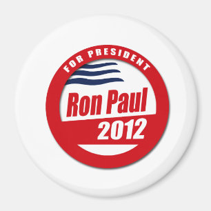Imã Botão de Ron Paul 2012