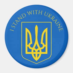 Imã botão emblem ukraine