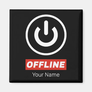 Imã Botão Liga/Desliga Offline Para Relaxar Ou Desliga