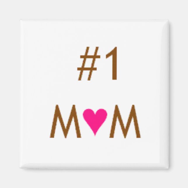Imã Botão nº 1 MOM (Frente)