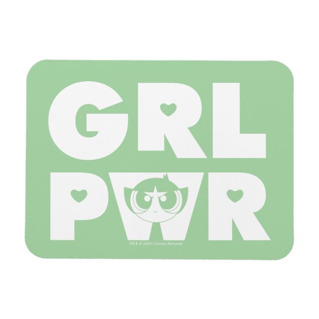 Ímã Botão: Poder das Meninas (Horizontal)