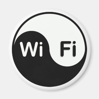 Imã Botão Yin Yang wi-fi do ímã