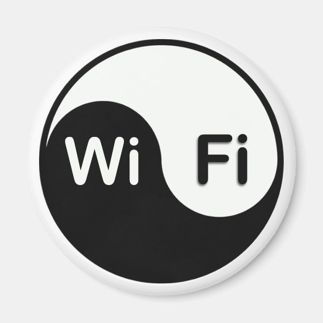 Imã Botão Yin Yang wi-fi do ímã (Frente)
