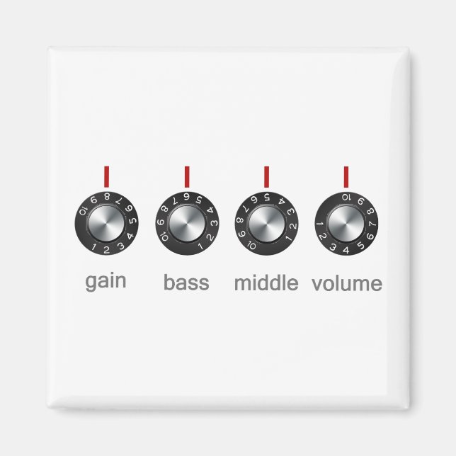 Imã Botões Amp De Violão (Frente)