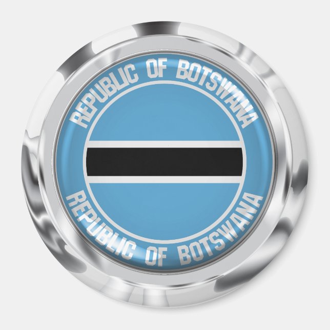 Imã Botsuana Round Emblem (Frente)