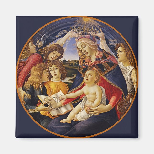 Imã Botticelli Madonna e Child Magnet (Frente)