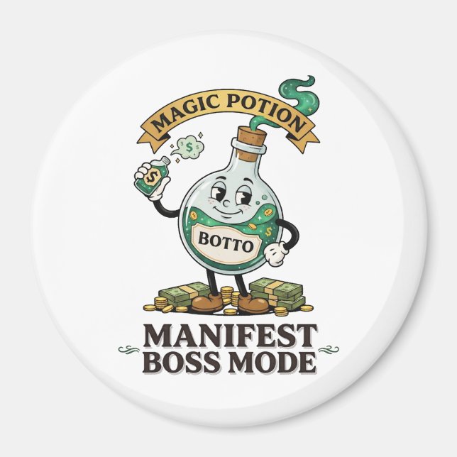 Imã Botto Manifest Boss Mode Retro 1930s Cartoon Potio (Frente)