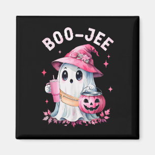Imã Boujee Boo Jee Spooky Ghost Pink Halloween Pumpkin