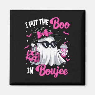 Imã Boujee Boo Jee Spooky Ghost Pink Halloween Pumpkin