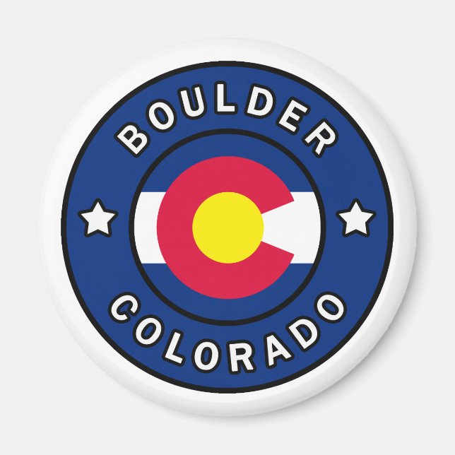 Imã Boulder Colorado (Frente)