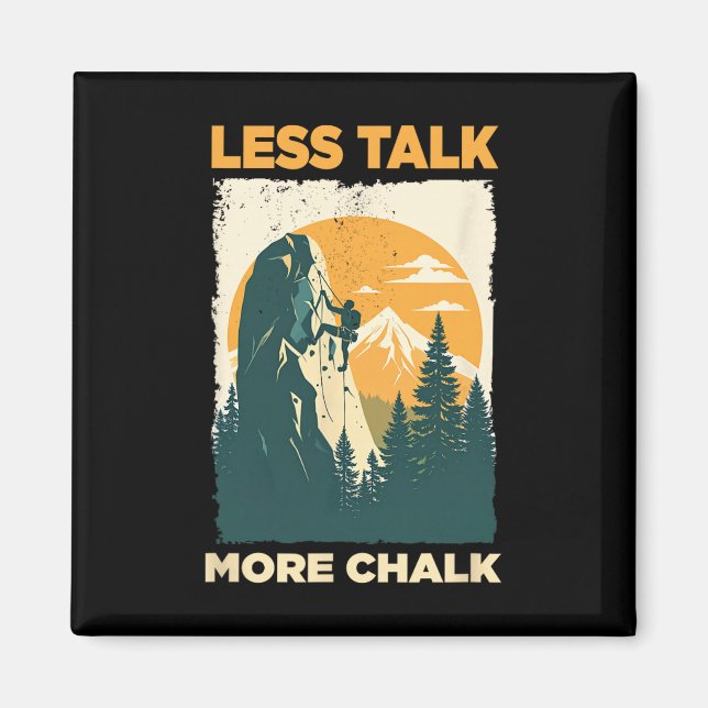 Imã Bouldern Retro Mountain Climbing Mountaineering Bo (Frente)