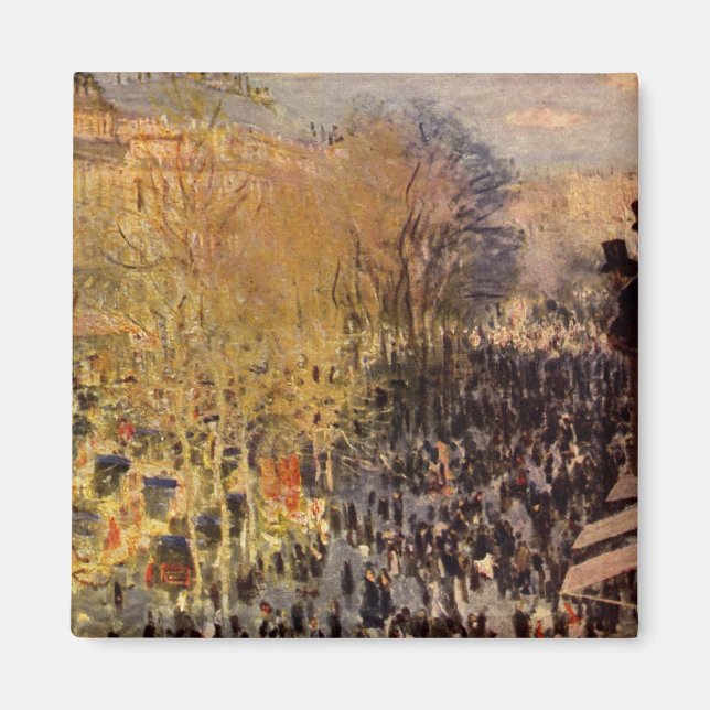 Imã Boulevard des Capucines de Claude Monet, Arte Fino (Frente)