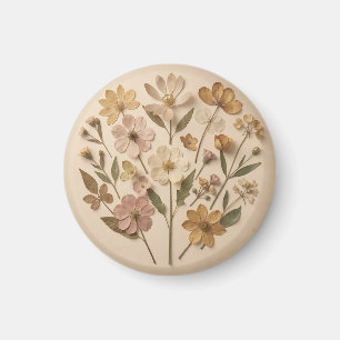 Imã Bouquet Botânico de Flores Silvestres Prensadas Vi